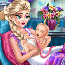 Frozen Elsa Birth Caring