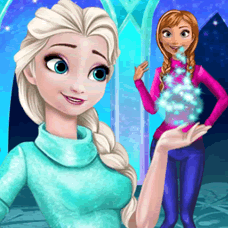 Disney Princess Playing Snowballs